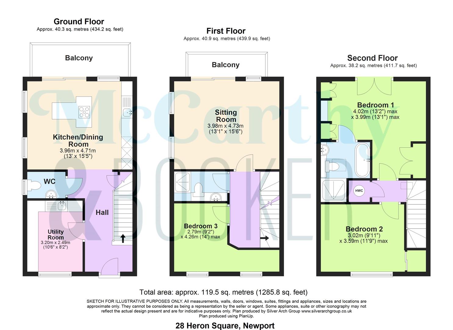 TOWNHOUSE WITH MOORING - Heron Square, Island Harbour, Newport floorplan